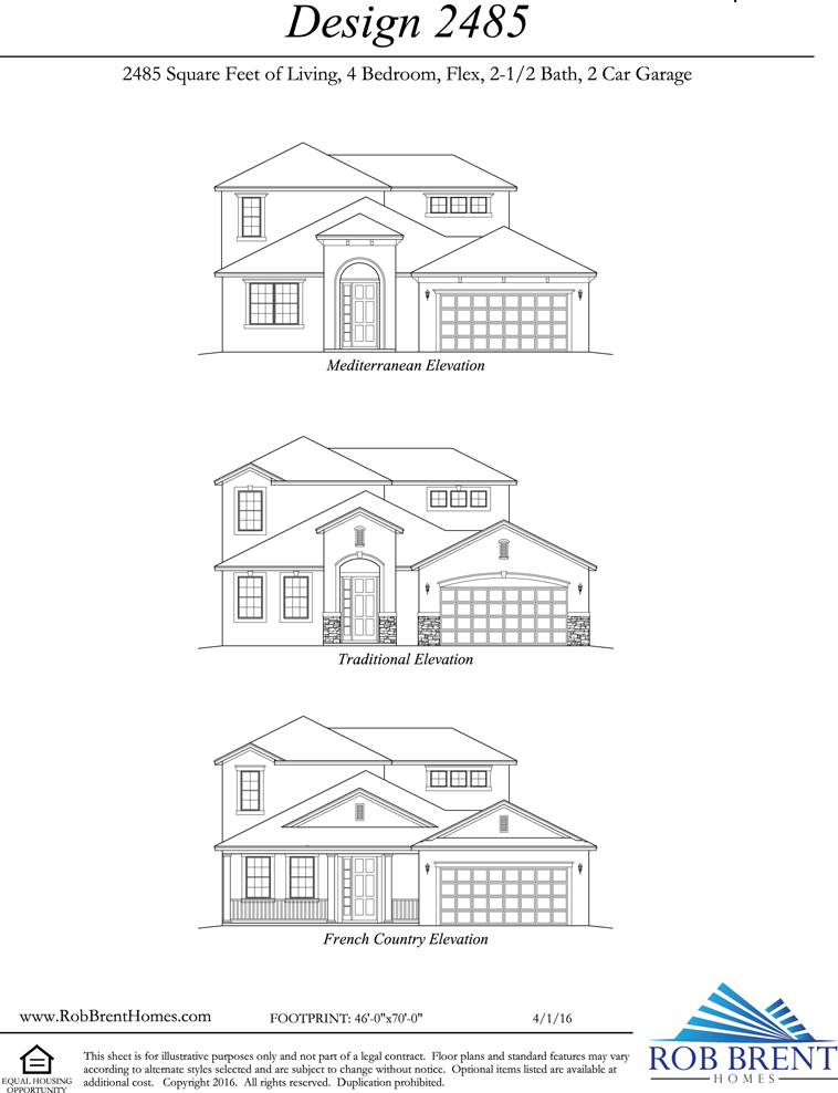 The Brossard elevations